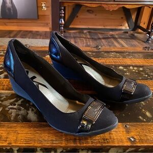 Anne Klein Sport Black Wedge Shoes